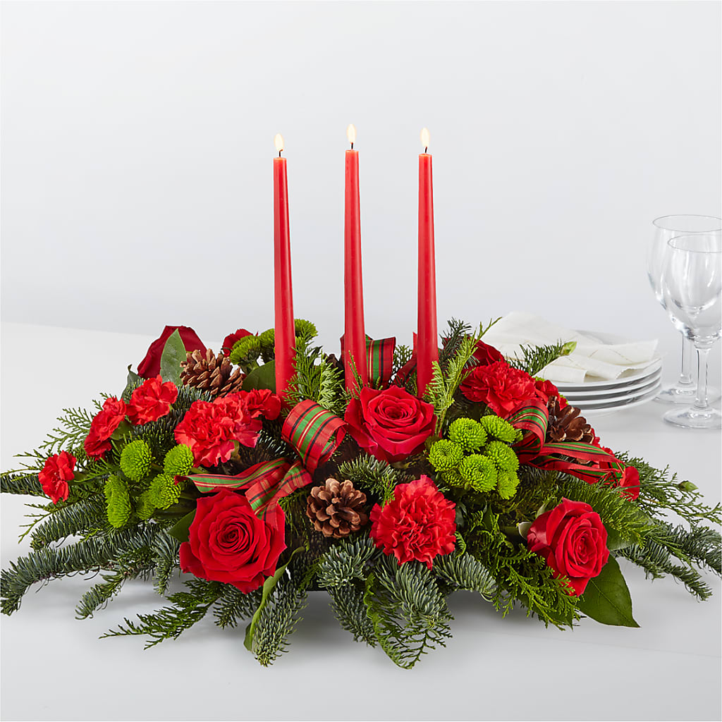 By the Candlelight Centerpiece – More Than Flowers, Jackson MS