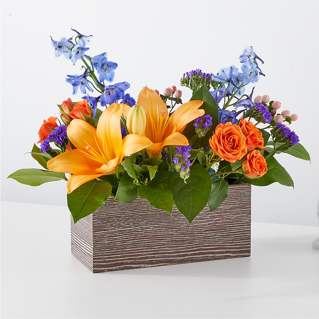 Radiant Citrus Box Bouquet – More Than Flowers, Jackson MS