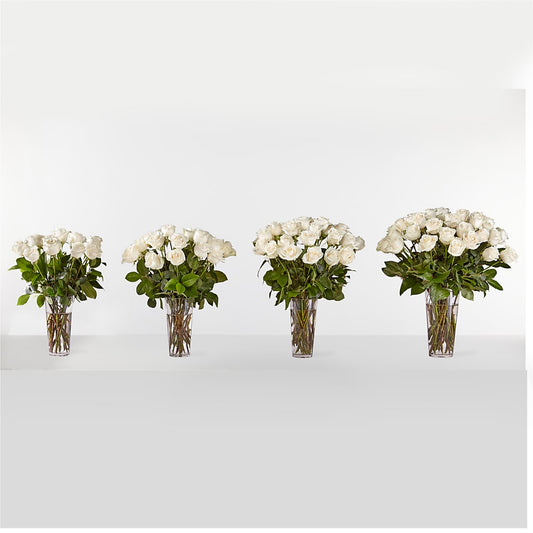 Long Stem White Rose Bouquet – More Than Flowers, Jackson MS