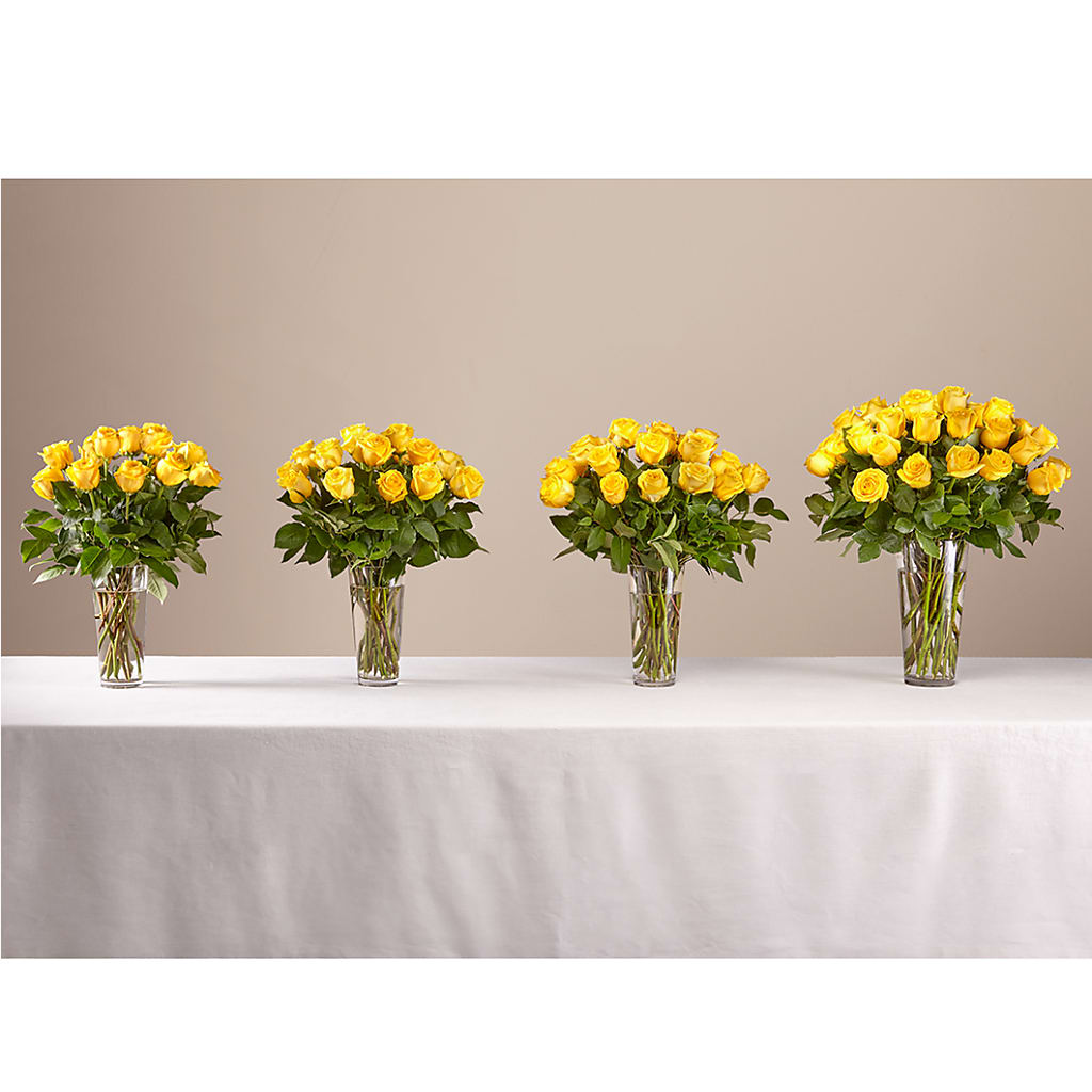 Long Stem Yellow Rose Bouquet – More Than Flowers, Jackson MS