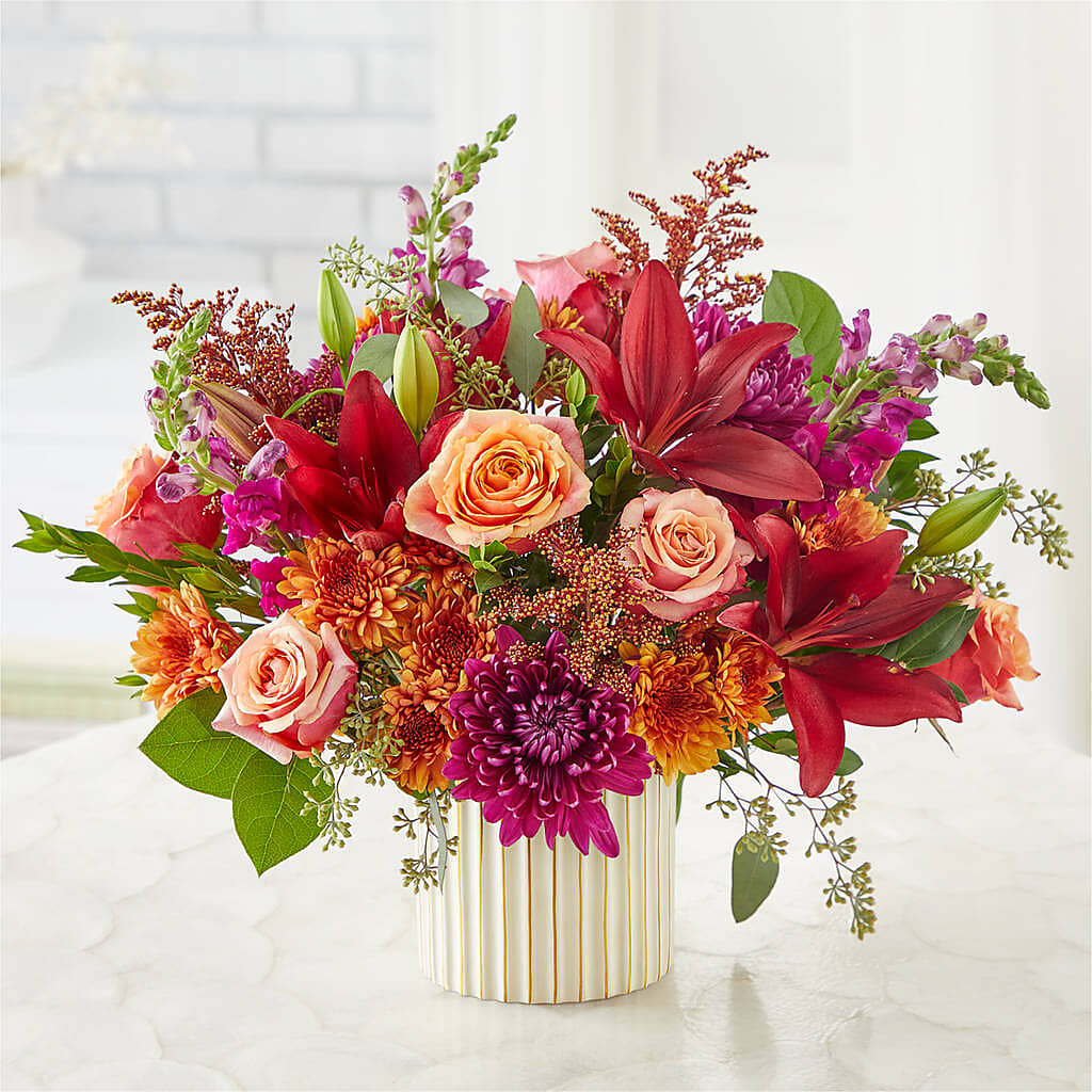 Burgundy Landscape Bouquet – More Than Flowers, Jackson MS