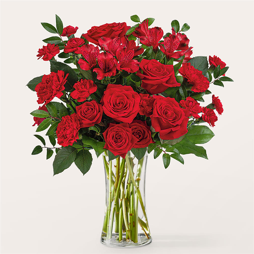 Brilliant Ruby Bouquet – More Than Flowers, Jackson MS