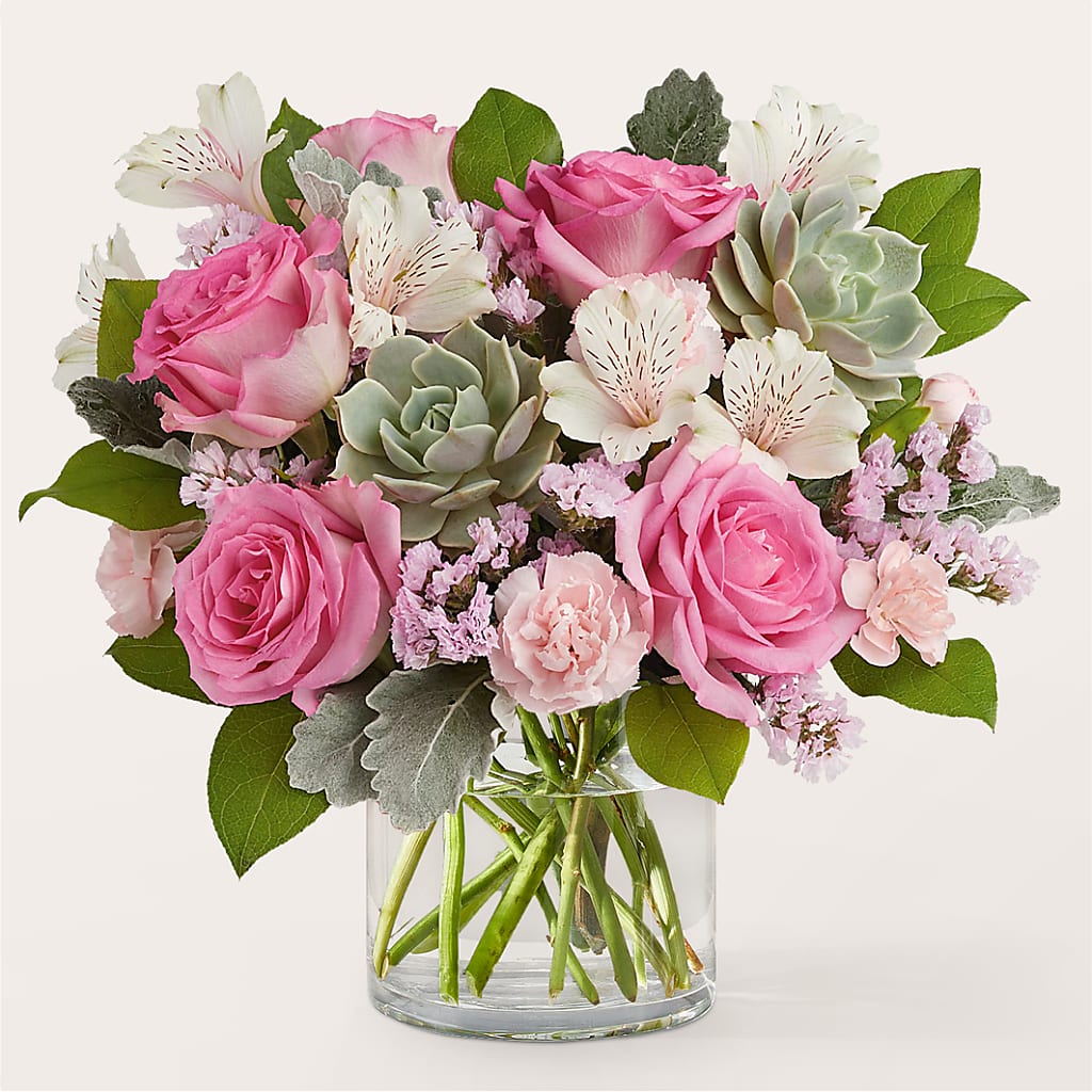 Dusty Rose Bouquet – More Than Flowers, Jackson MS