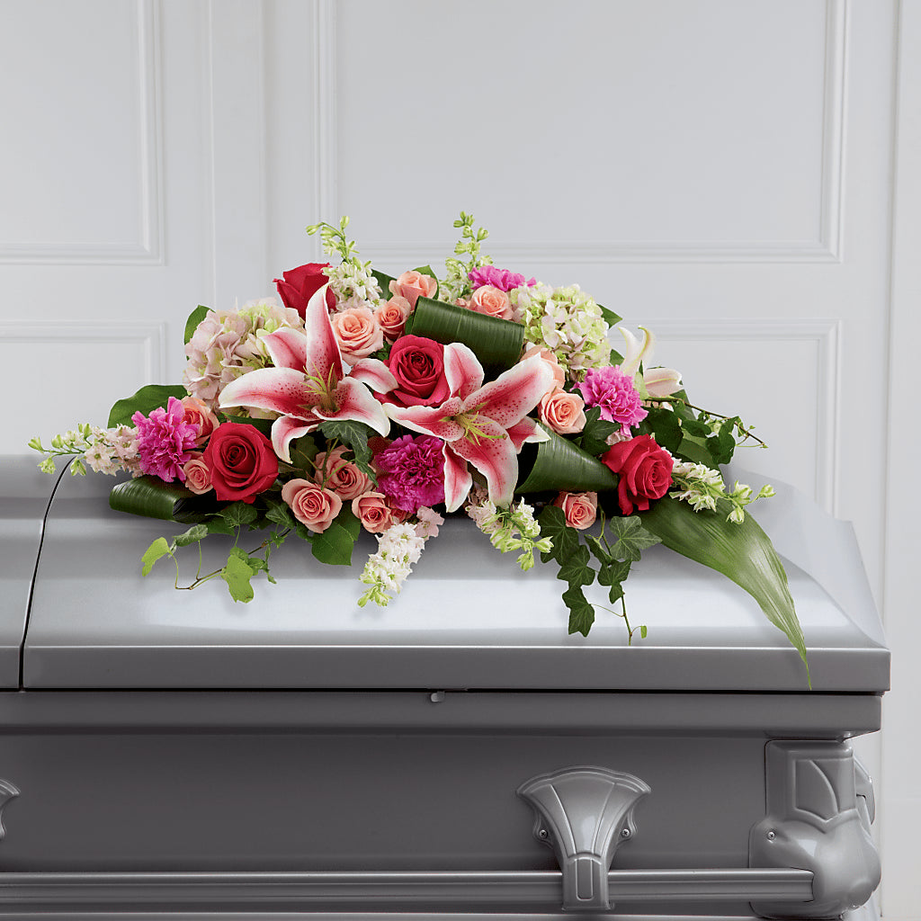 Splendid Grace Casket Spray – More Than Flowers, Jackson MS