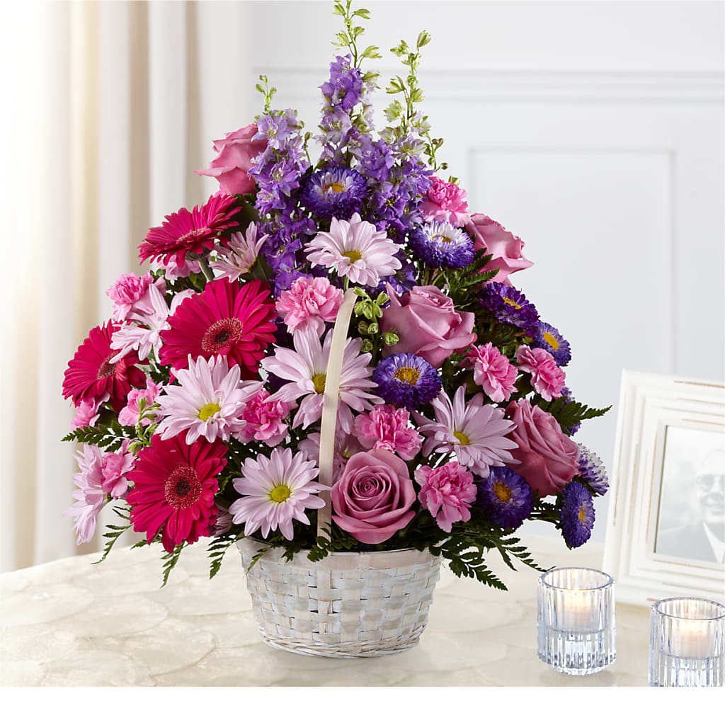 Pastel Peace Basket – More Than Flowers, Jackson MS