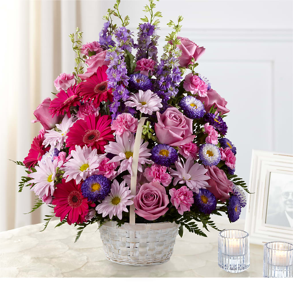 Pastel Peace Basket – More Than Flowers, Jackson MS
