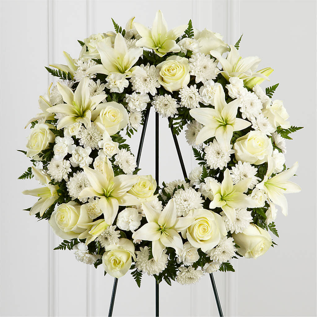 Treasured Tribute Wreath – More Than Flowers, Jackson MS
