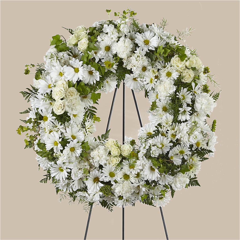 Faithful Wishes Wreath – More Than Flowers, Jackson MS