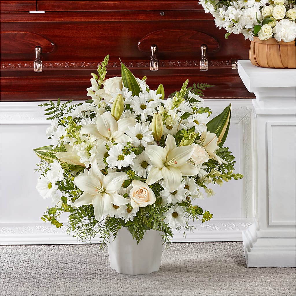 Thoughts of Tranquility Floor Basket – More Than Flowers, Jackson MS