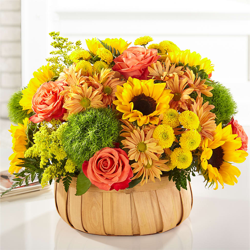 Harvest Sunflower Basket – More Than Flowers, Jackson MS