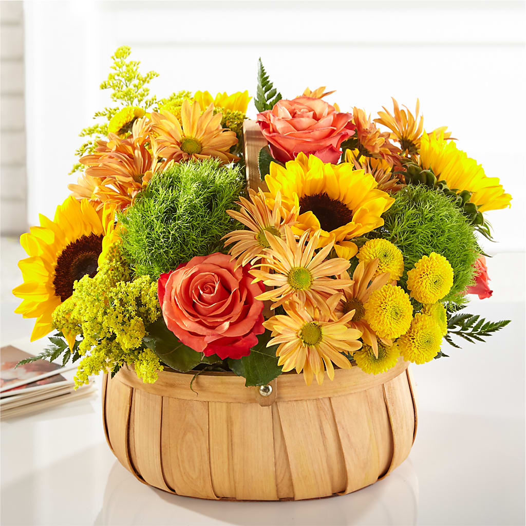 Harvest Sunflower Basket – More Than Flowers, Jackson MS