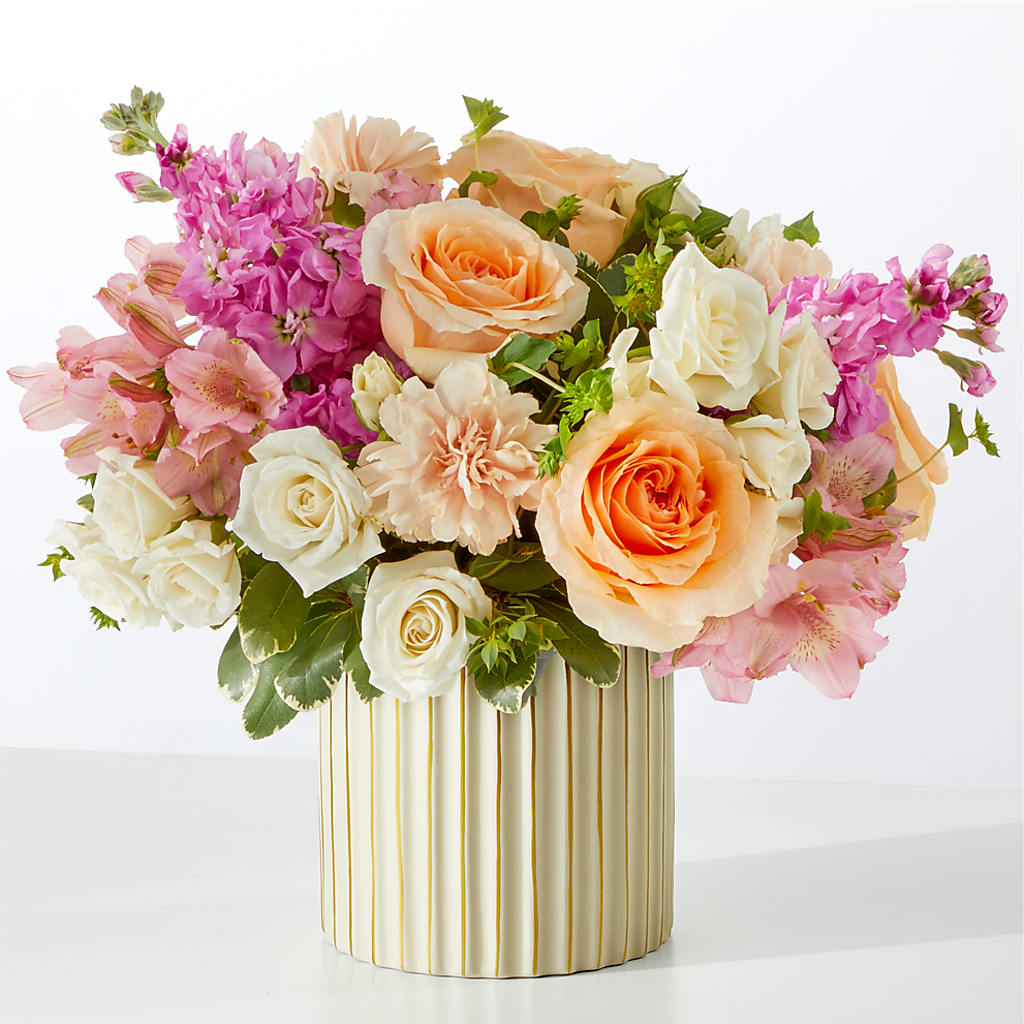 Paradise Bouquet with Ivory Vase – More Than Flowers, Jackson MS