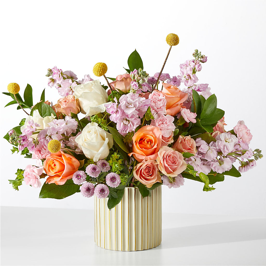 French Market Bouquet with Ivory Vase – More Than Flowers, Jackson MS