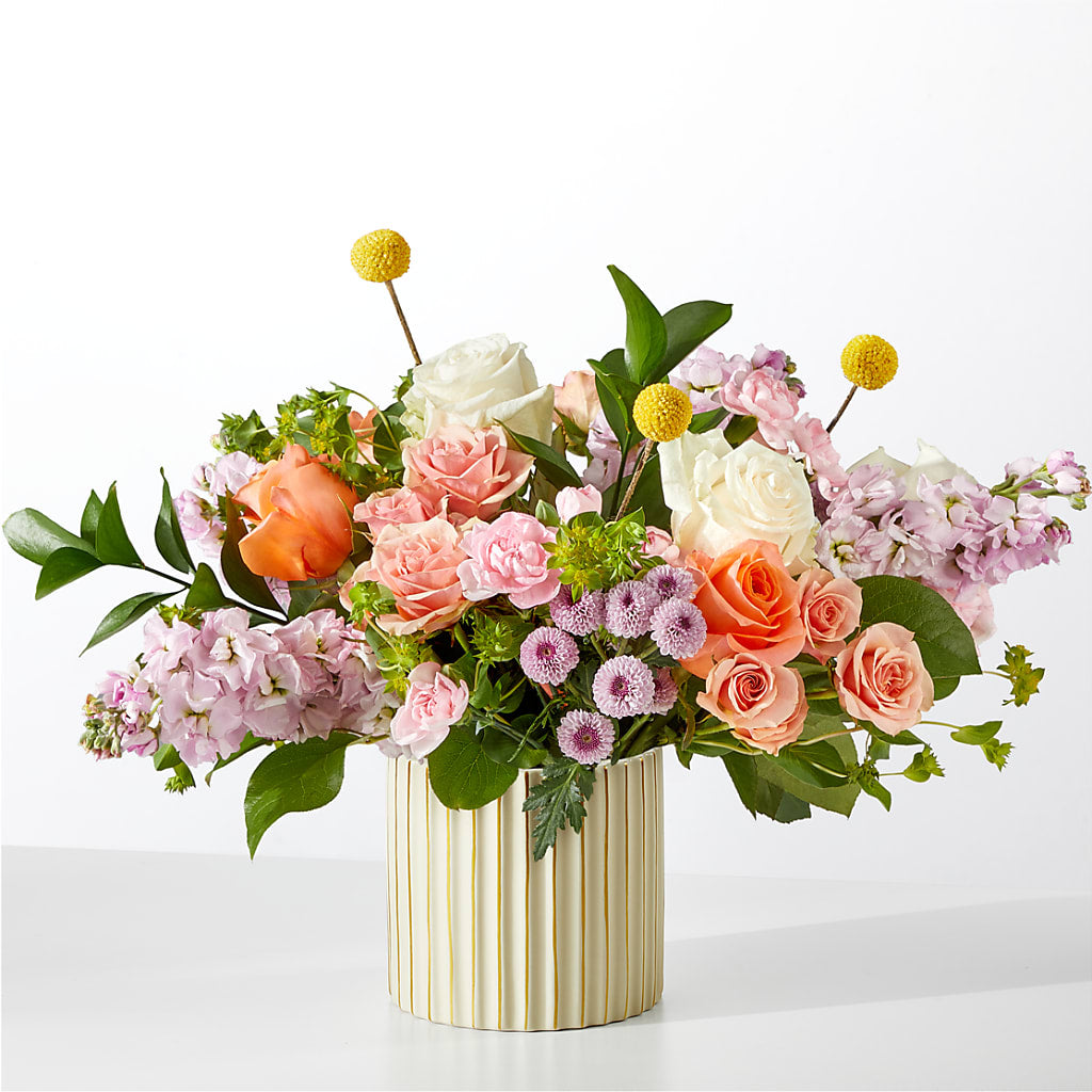 French Market Bouquet with Ivory Vase – More Than Flowers, Jackson MS