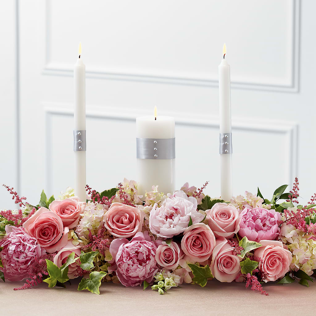 Worldwide Romance Unity Candle Arrangement – More Than Flowers, Jackson MS