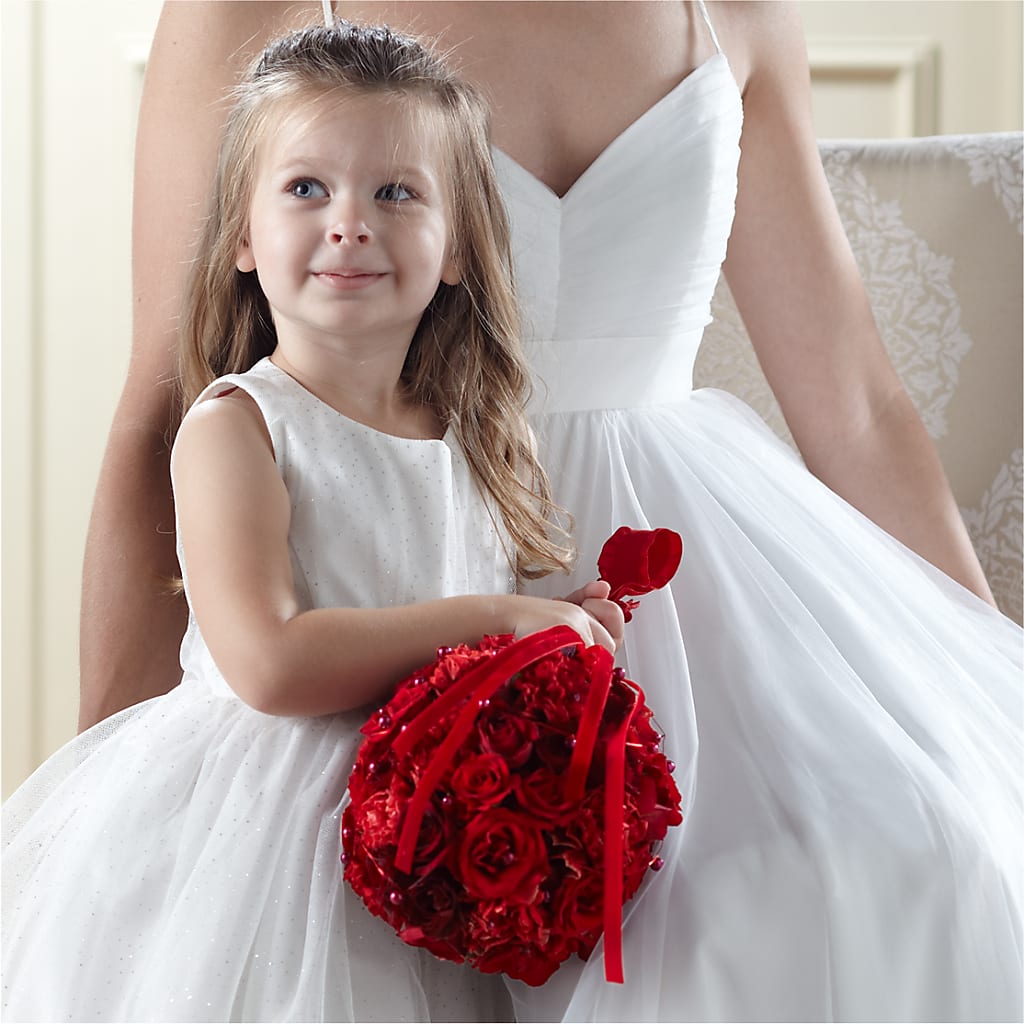 Pure at Heart Flower Girl Arrangement – More Than Flowers, Jackson MS
