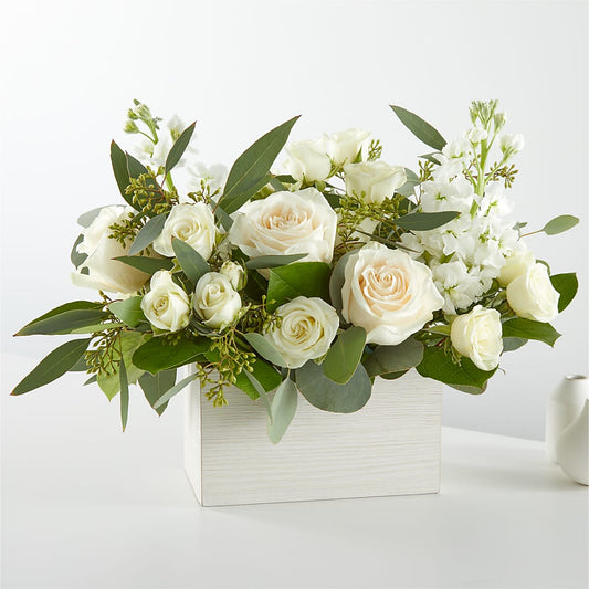 Fresh Linen Box Bouquet –  More Than Flowers, Jackson MS