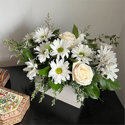 Fresh Linen Box Bouquet –  More Than Flowers, Jackson MS