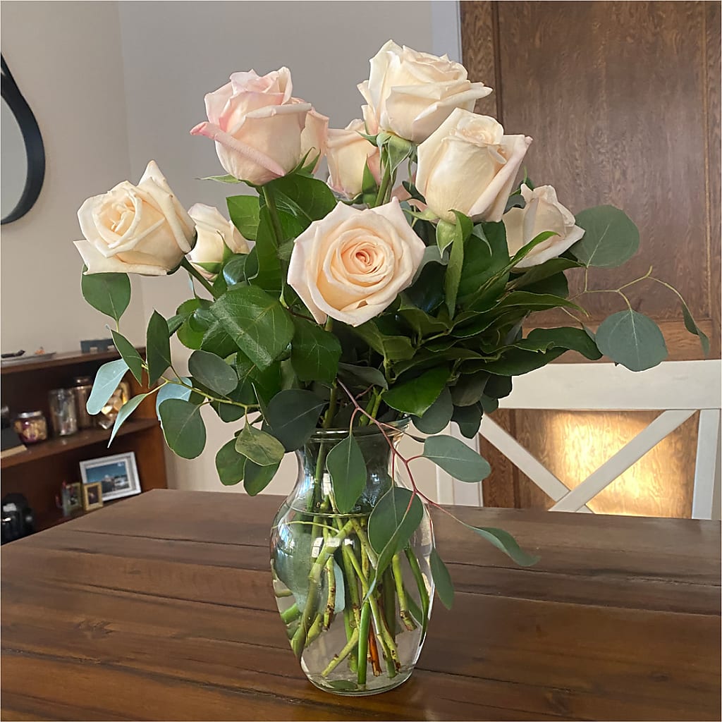 Long Stem Pink Rose Bouquet –  More Than Flowers, Jackson MS