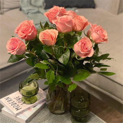 Long Stem Pink Rose Bouquet –  More Than Flowers, Jackson MS