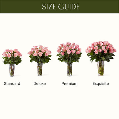Long Stem Pink Rose Bouquet –  More Than Flowers, Jackson MS