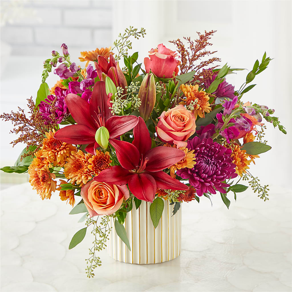 Burgundy Landscape Bouquet –  More Than Flowers, Jackson MS
