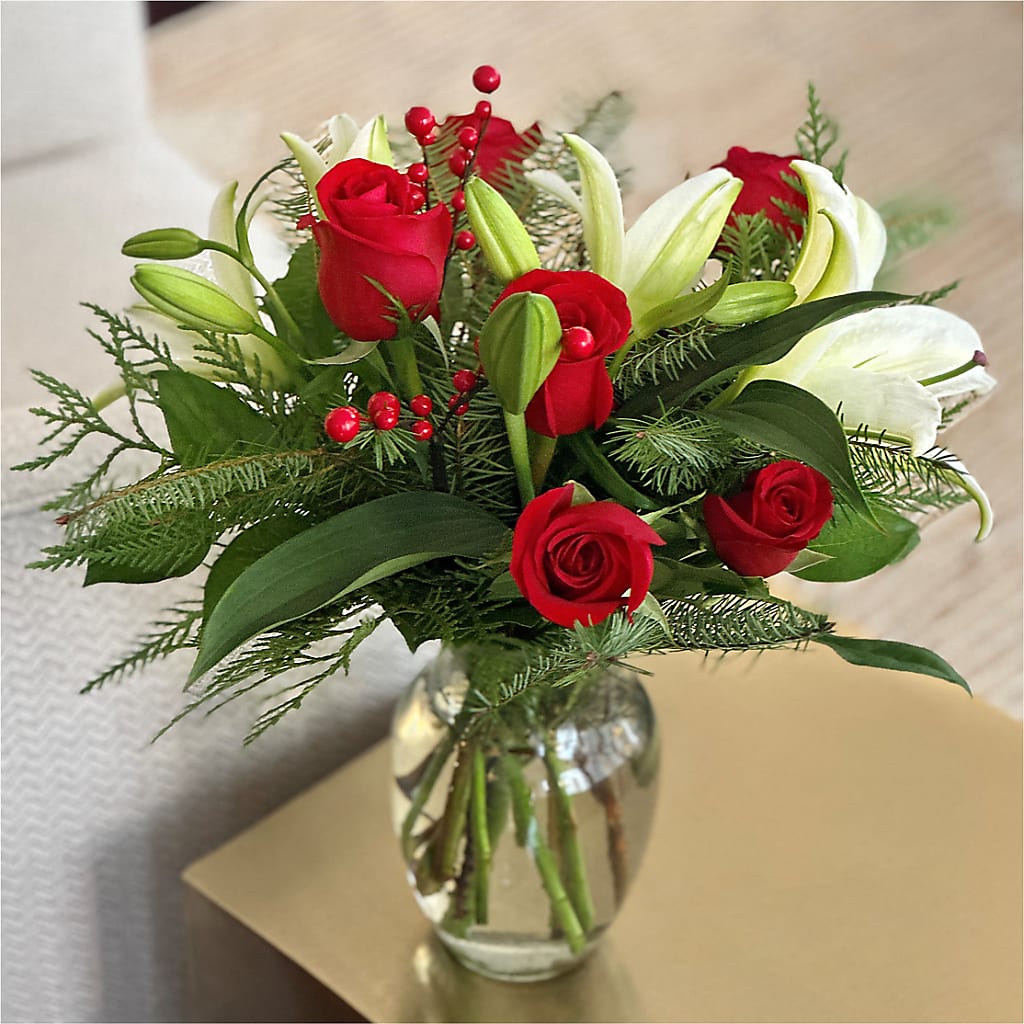 Sparkling Snowflakes Bouquet –  More Than Flowers, Jackson MS