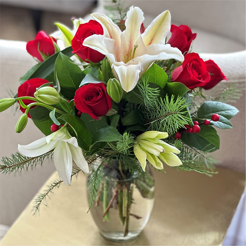 Sparkling Snowflakes Bouquet –  More Than Flowers, Jackson MS