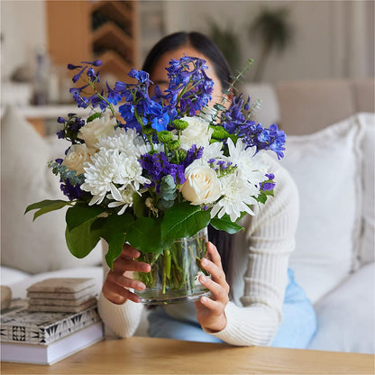Cerulean Waves Bouquet –  More Than Flowers, Jackson MS