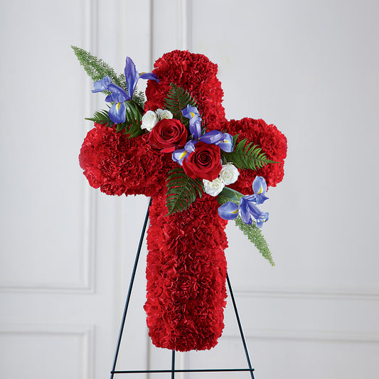 Faithful Hero Floral Cross –  More Than Flowers, Jackson MS