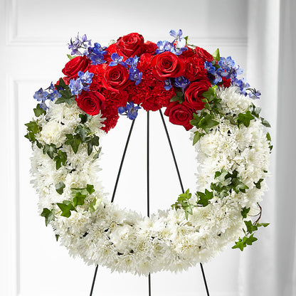 Patriotic Passion Wreath –  More Than Flowers, Jackson MS