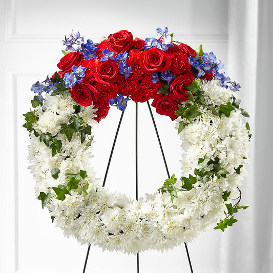 Patriotic Passion Wreath –  More Than Flowers, Jackson MS
