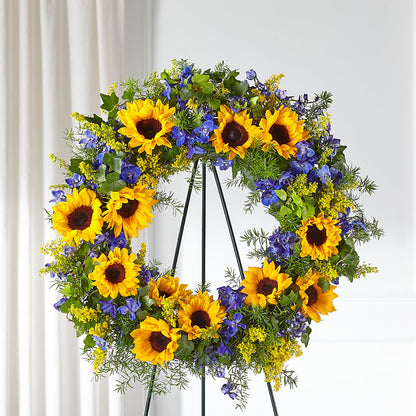 Bright Rays Wreath –  More Than Flowers, Jackson MS
