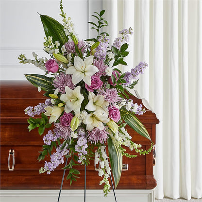 Grateful Hearts Standing Spray –  More Than Flowers, Jackson MS