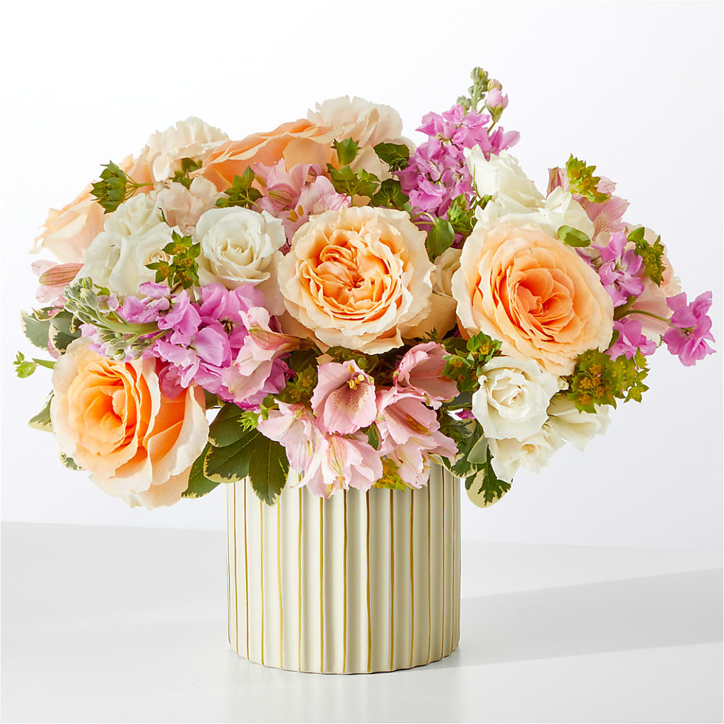 Paradise Bouquet with Ivory Vase –  More Than Flowers, Jackson MS