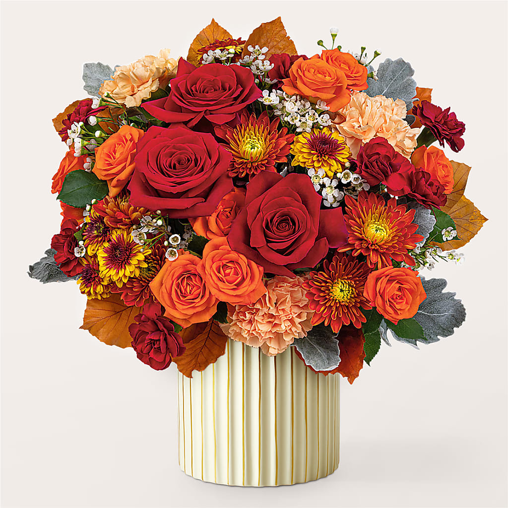 Merlot Bouquet with Ivory Vase –  More Than Flowers, Jackson MS