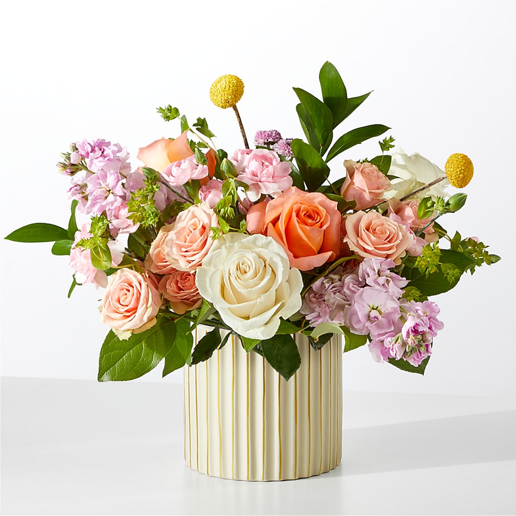 French Market Bouquet with Ivory Vase –  More Than Flowers, Jackson MS