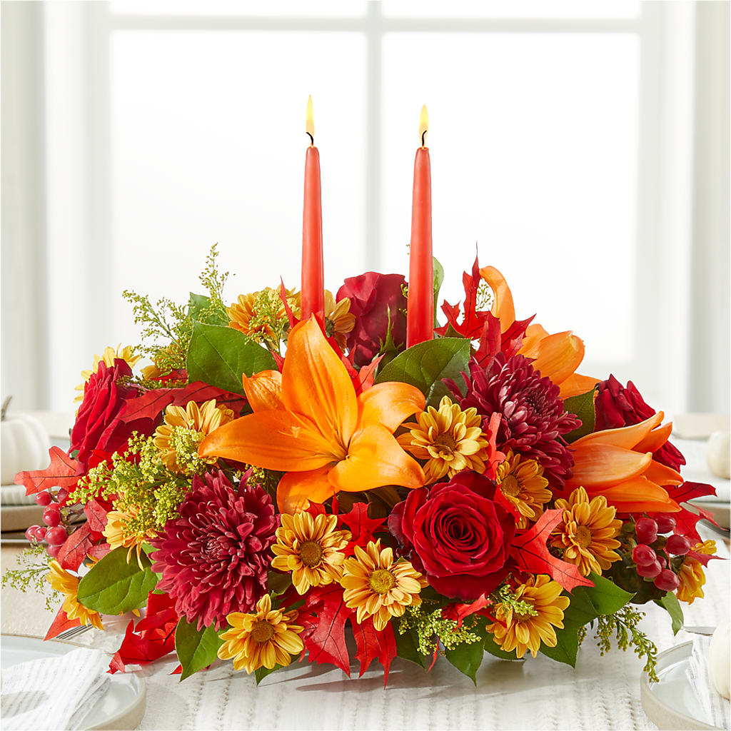 Autumn's Embrace Centerpiece –  More Than Flowers, Jackson MS