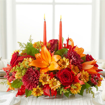 Autumn's Embrace Centerpiece –  More Than Flowers, Jackson MS