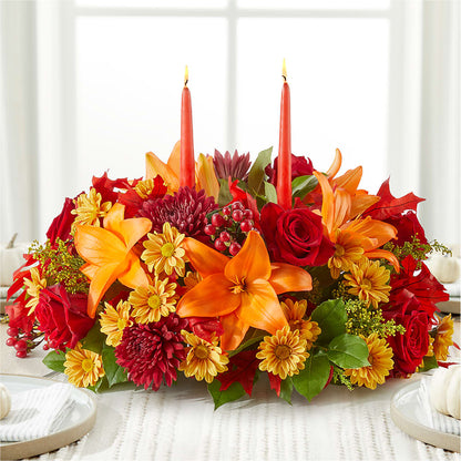 Autumn's Embrace Centerpiece –  More Than Flowers, Jackson MS