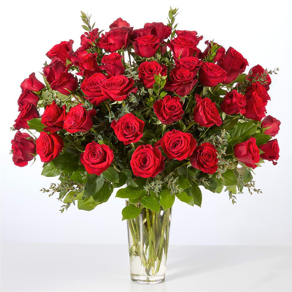 Forever Yours Fifty Stem Red Rose Bouquet –  More Than Flowers, Jackson MS