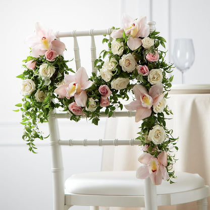Orchid Rose Chair Décor –  More Than Flowers, Jackson MS